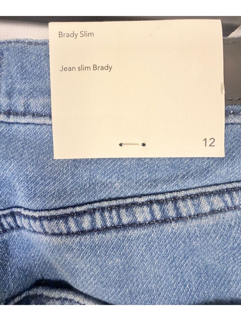 New DL1961 Brady Slim Jeans Boys Size 12 Medium Wash Stretch Denim - Picture 4 of 7